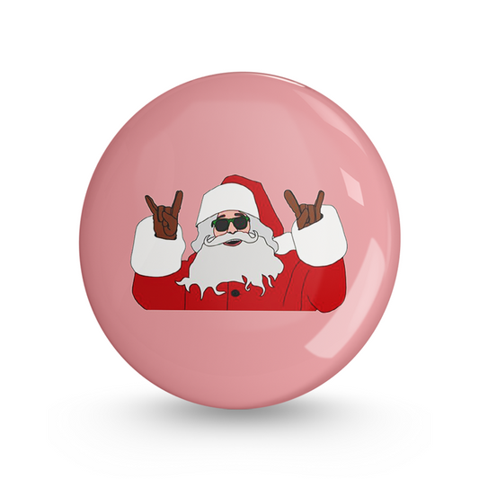Swag Santa Pin-back Button Badge