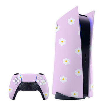 Lavender Florals Play Station Skin