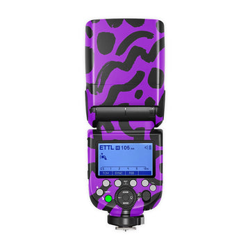 Purple Leopard Camo Camera Flash Skin