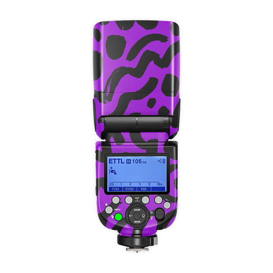 Purple Leopard Camo Camera Flash Skin
