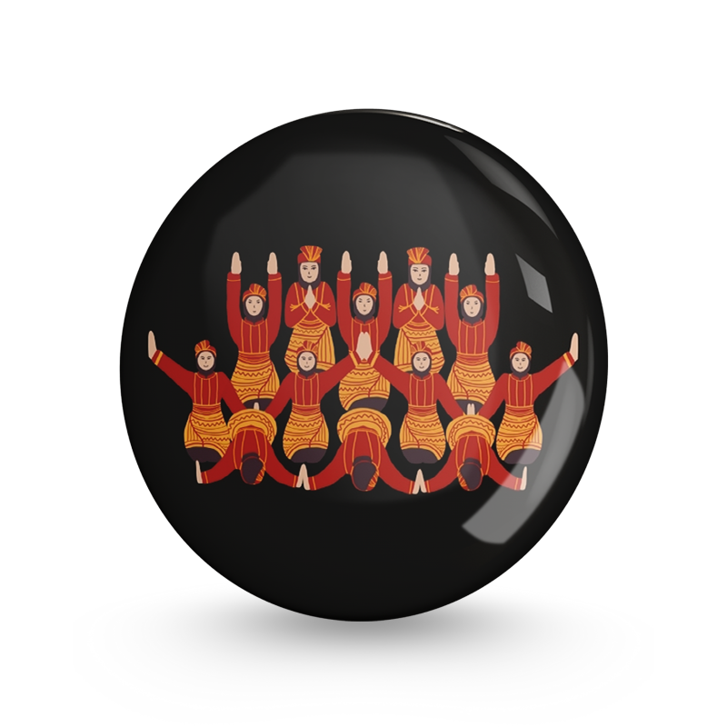 Buy Traditional Dance Pin-back Button Badge | Roars Club