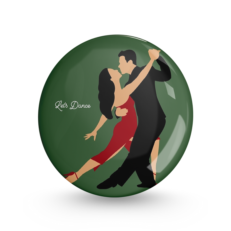 Let's Dance Pin-back Button Badge