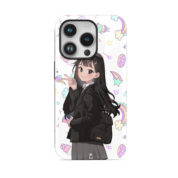 School Girl Flexible Soft Silicone Case