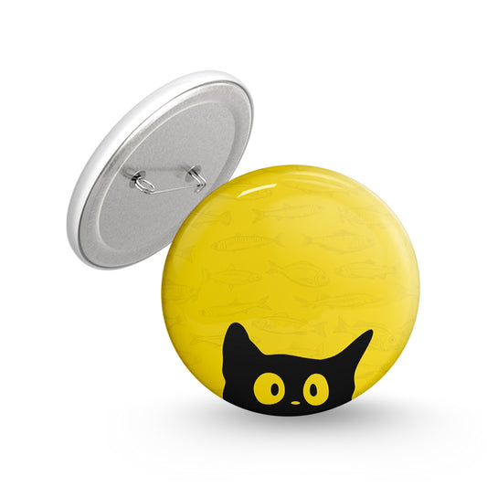 Fish Stoler Pin-back Button Badge