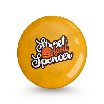 Street Food Spencer Pin-back Button Badge