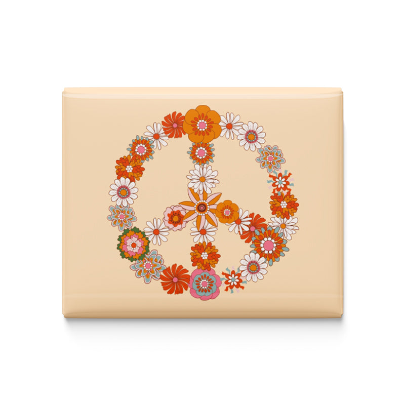 Floral Peace Fridge Magnet