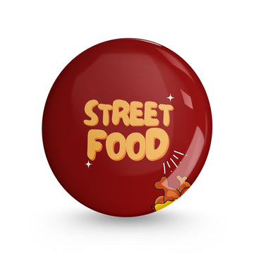 Street Food Pin-back Button Badge