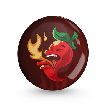 Red Hot Pin-back Button Badge