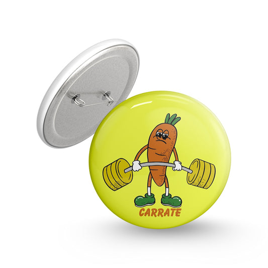 Carrate Dead lift Pin-back Button Badge