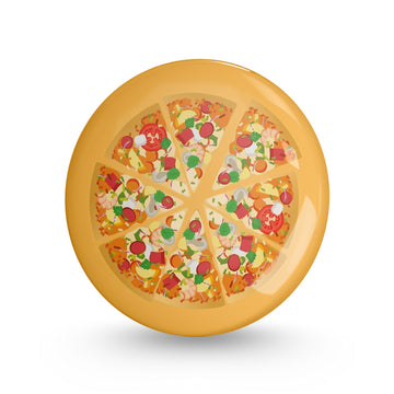 Pizza Slices Pin-back Button Badge