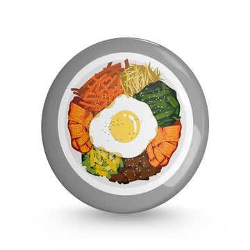 Platter Pin-back Button Badge