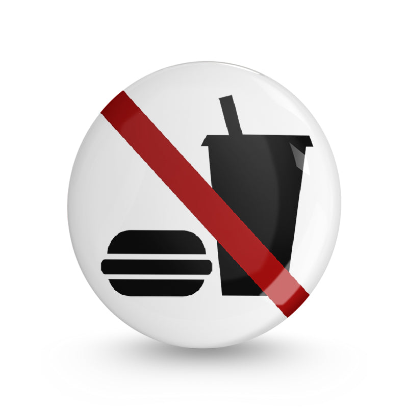 No Junk Pin-back Button Badge