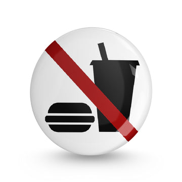 No Junk Pin-back Button Badge