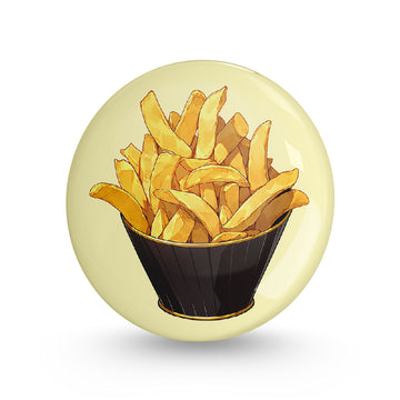 Fries Pin-back Button Badge