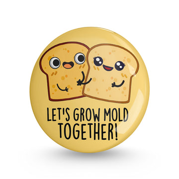Bread Couple Pin-back Button Badge
