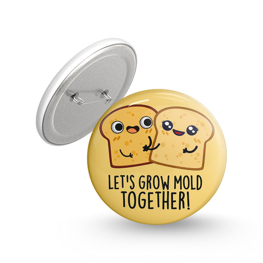 Bread Couple Pin-back Button Badge