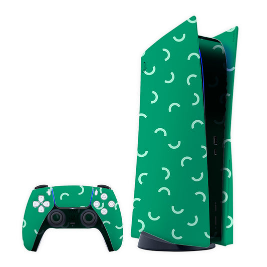 Green Arc Pieces Play Station Skin