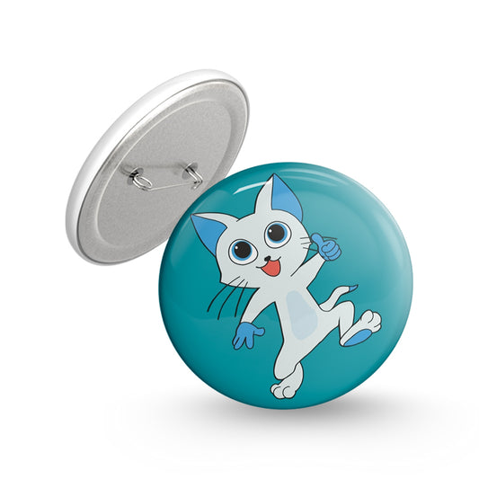 Danccing Cat Pin-back Button Badge