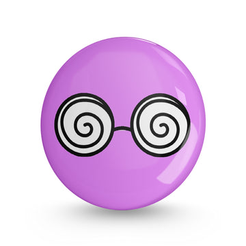 Illusionate Glass Pin-back Button Badge