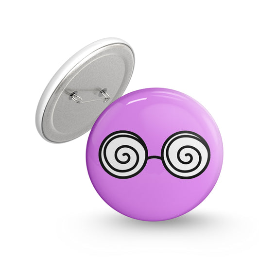 Illusionate Glass Pin-back Button Badge