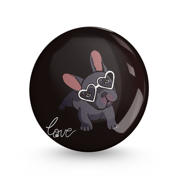 Dog Love Pin-back Button Badge