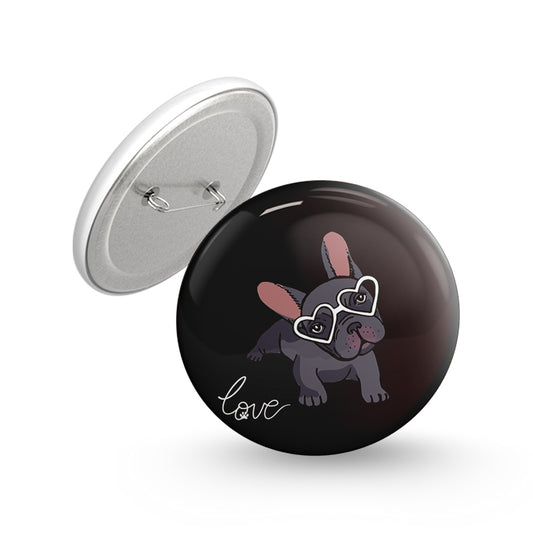 Dog Love Pin-back Button Badge