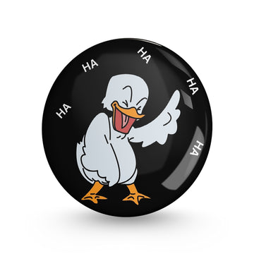 Duck Laugh Pin-back Button Badge