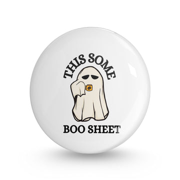 Boo Sheet Pin-back Button Badge
