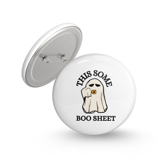 Boo Sheet Pin-back Button Badge