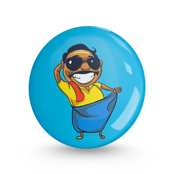Vanakkam Maaaple Pin-back Button Badge