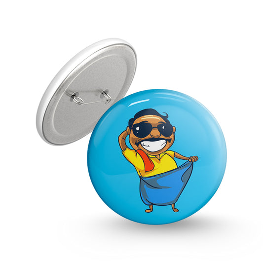 Vanakkam Maaaple Pin-back Button Badge