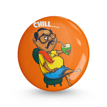 Chill Annachi Pin-back Button Badge