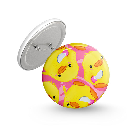 Crazy ducks Pin-back Button Badge