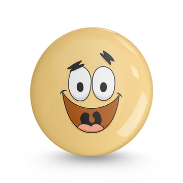Crazy Laugh Pin-back Button Badge