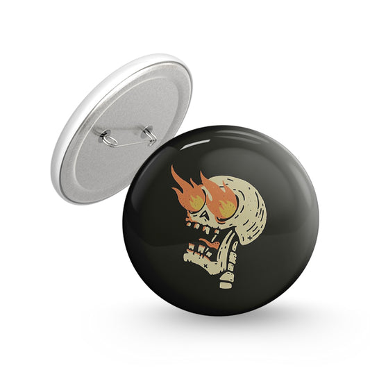 Eyes Burning Pin-back Button Badge