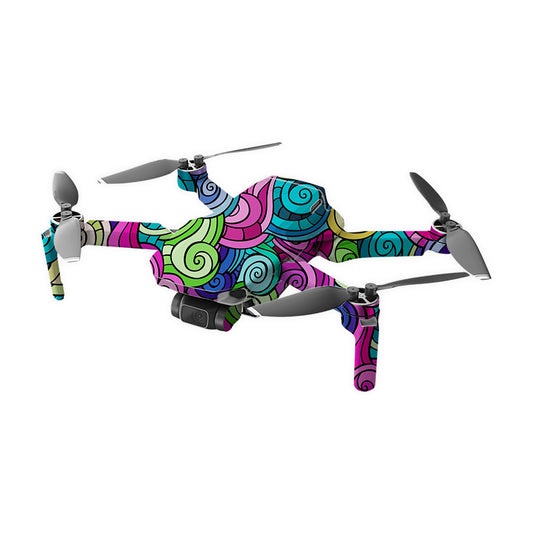 Colourful Swirl Drone Skin