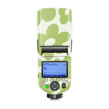 Green Flower Camera Flash Skin