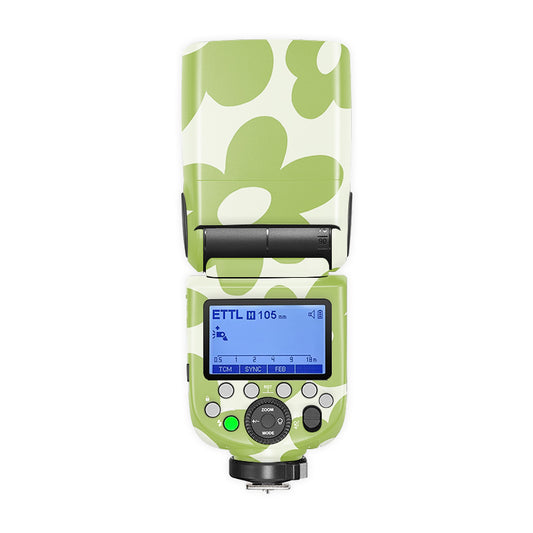 Green Flower Camera Flash Skin