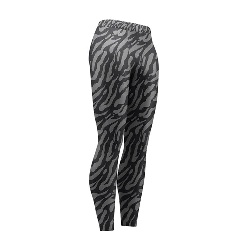 Grevy's Zebra Pattern High Waist Leggings