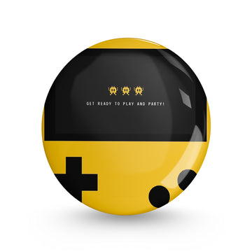 Joystick Pin-back Button Badge