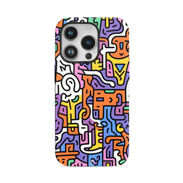 Colourful Scribble Flexible Soft Silicone Case