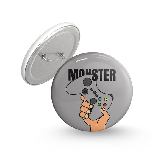 Monster Pin-back Button Badge