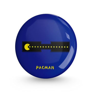 Pacman Pin-back Button Badge