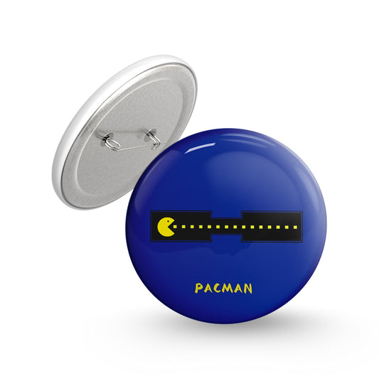 Pacman Pin-back Button Badge