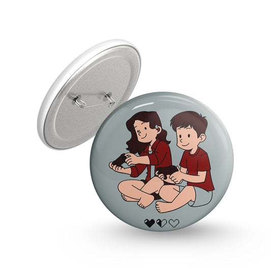 Best Friends Game Pin-back Button Badge