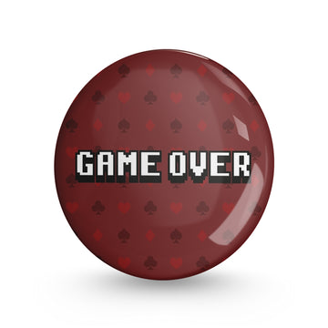 Game Over Pin-back Button Badge