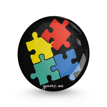 Game On Pin-back Button Badge