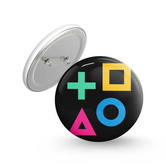 Control Keys Pin-back Button Badge