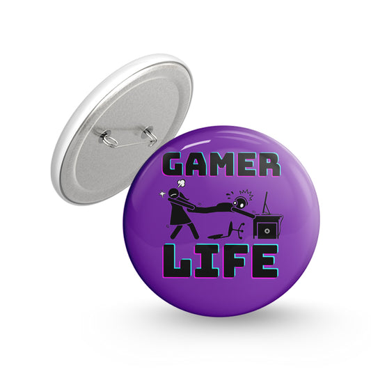 Gamer Life Pin-back Button Badge