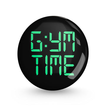 Gym Time Pin-back Button Badge
